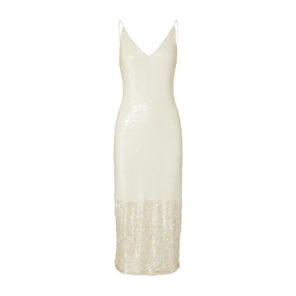 Veronica‎ Beard Women's White Perla Sequin Slip Midi Dress Size 8 NEW NWT Bridal - Picture 9 of 9